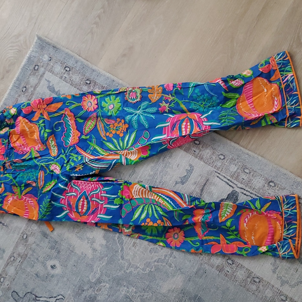 Gretchen Scott Designs Tropical Vibrant 2-piece Lounge Pajama Set SzM - Picture 11 of 12